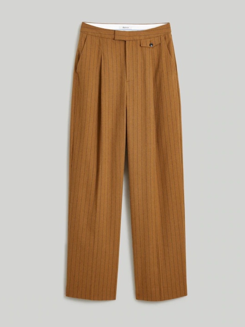 Madewell The Rosedale High-Rise Straight Pant in Pinstripe Size 8